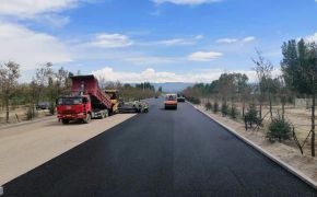第三工程公司特克斯S220旧路加宽项目施工